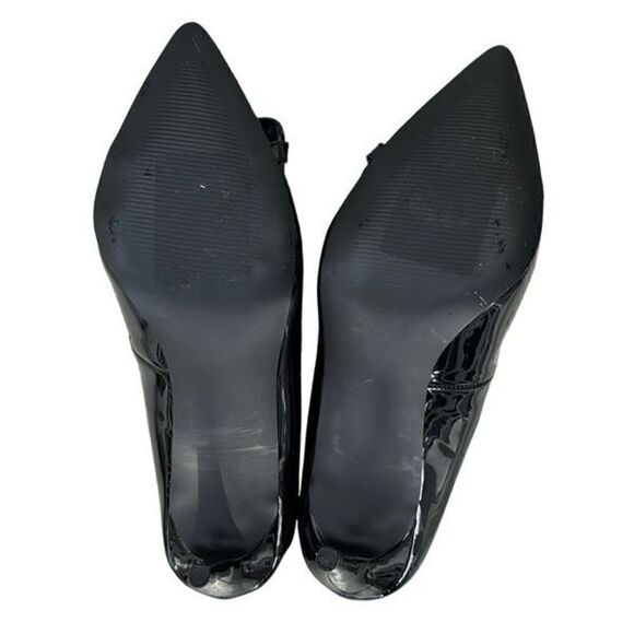 STEVE MADDEN Lalette Black Shiny Chain Link Pumps Steve Madden Heels Size 8 NWOT - Picture 3 of 6
